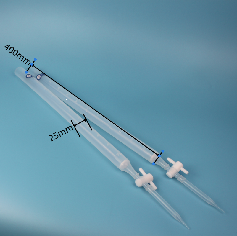 PFA過濾柱耐酸堿帶塞板過濾微柱可過濾樹脂有機(jī)物四氟精餾柱